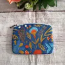 Monedero  pequeño de tela  Azul