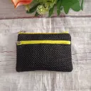 Monedero Doble Malla 3D Negro