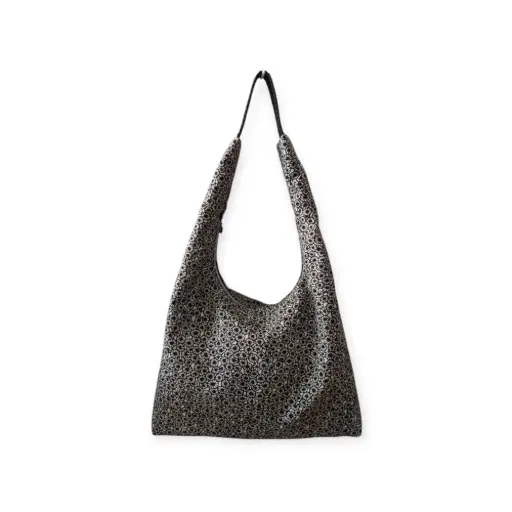 Bolso Boho Flores Negras