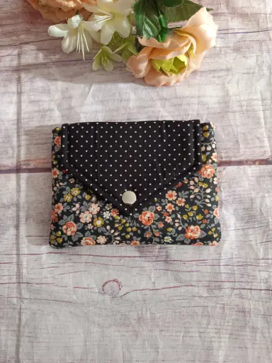 Bolsita multiusos Floral-Hecha a mano