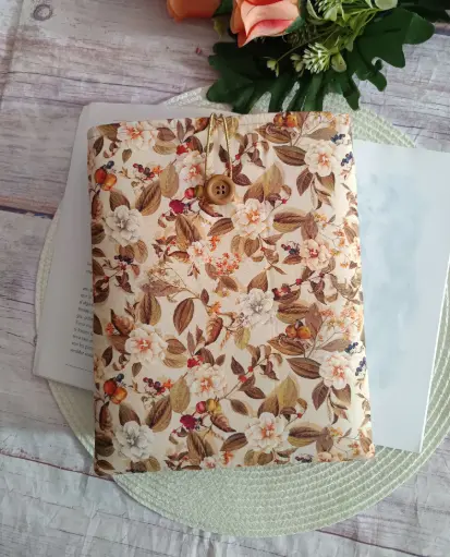 Funda de Libro de tela Floral |Hecho a mano