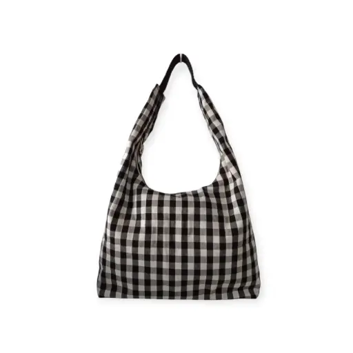 Bolso Boho Vichy Negro 